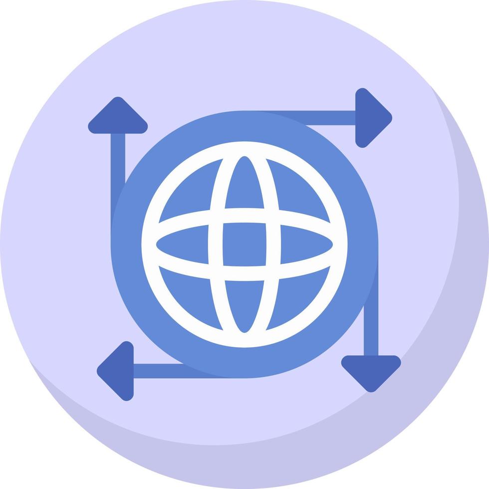 globales Infrastruktur-Vektor-Icon-Design vektor