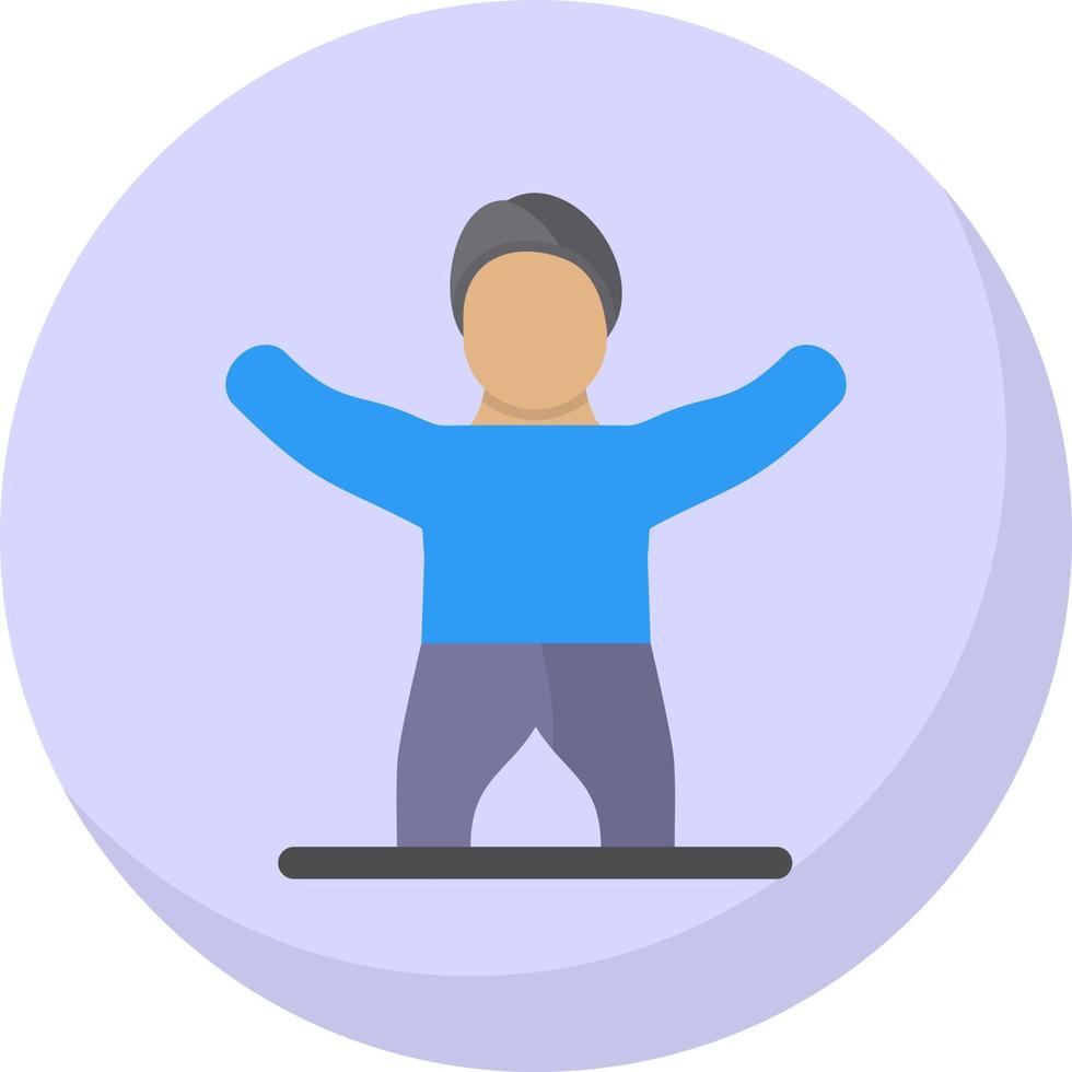 Fitness-Stretch-Vektor-Icon-Design vektor