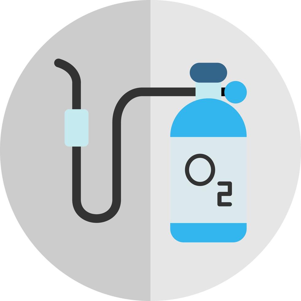 Sauerstofftank-Vektor-Icon-Design vektor