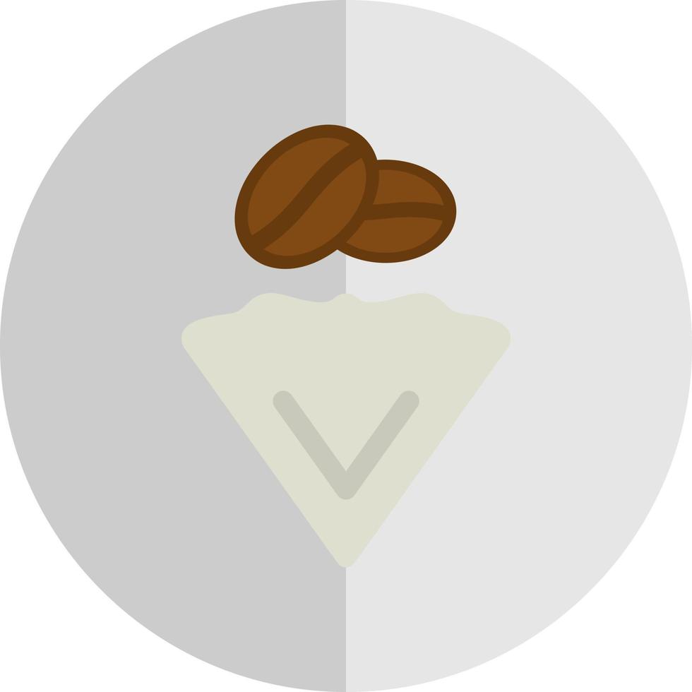 Kaffeefilter-Vektor-Icon-Design vektor