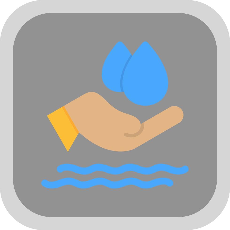 sparen Sie Wasser-Vektor-Icon-Design vektor