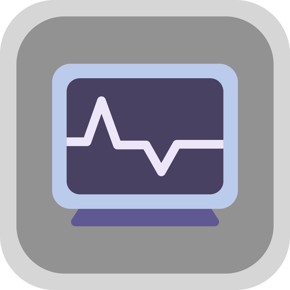Herzüberwachungsvektor-Icon-Design vektor