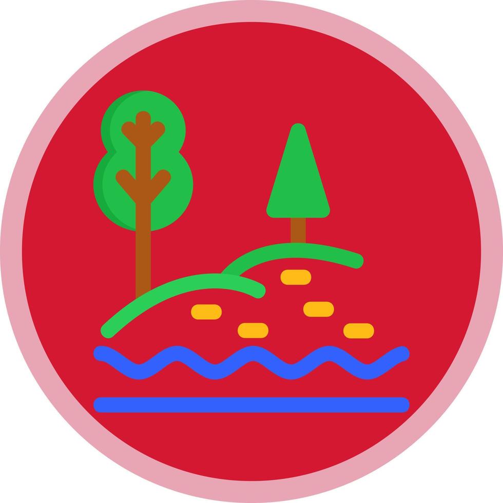 See Landschaft Vektor Symbol Design