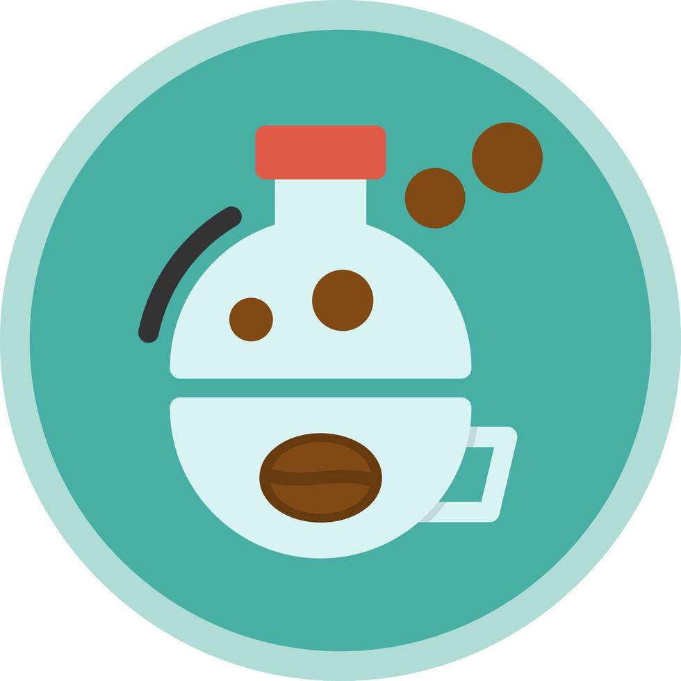 Kaffee-Wissenschaft-Vektor-Icon-Design vektor