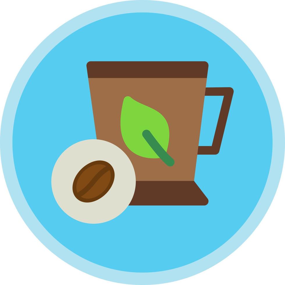 Minzkaffee-Vektor-Icon-Design vektor