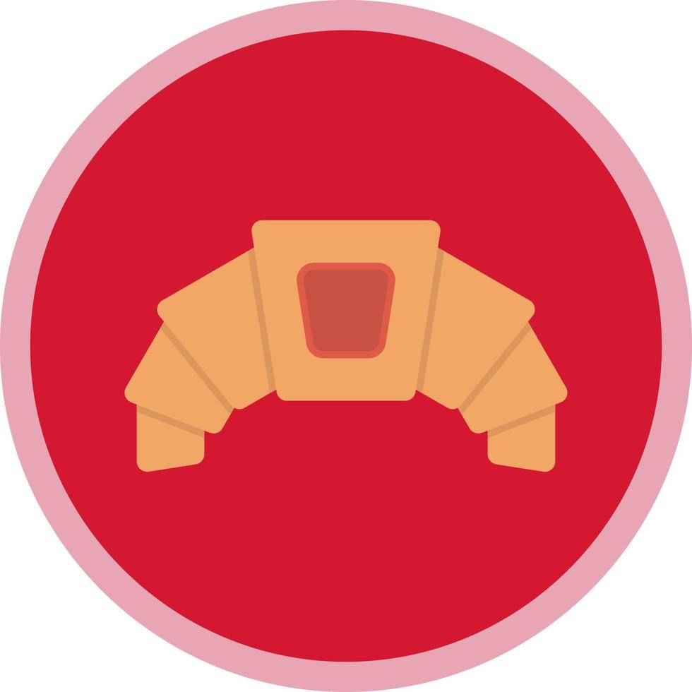 Croissant-Vektor-Icon-Design vektor