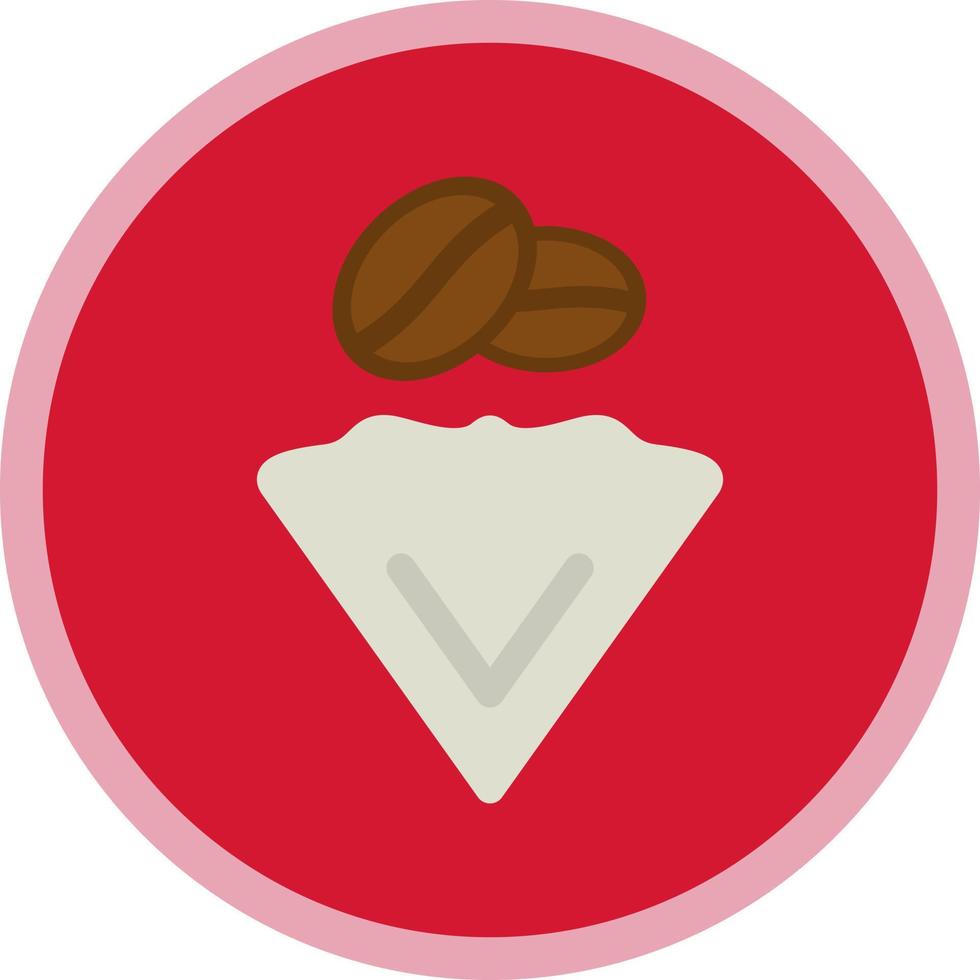 Kaffeefilter-Vektor-Icon-Design vektor