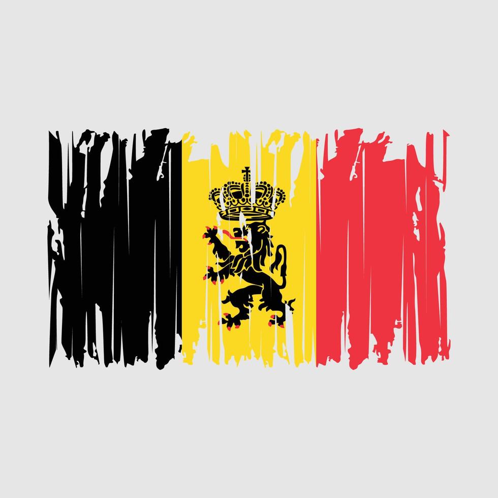 Belgien-Flagge-Pinsel-Vektor-Illustration vektor