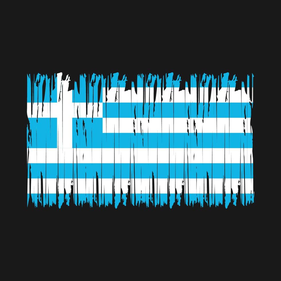 greklands flaggborste vektor