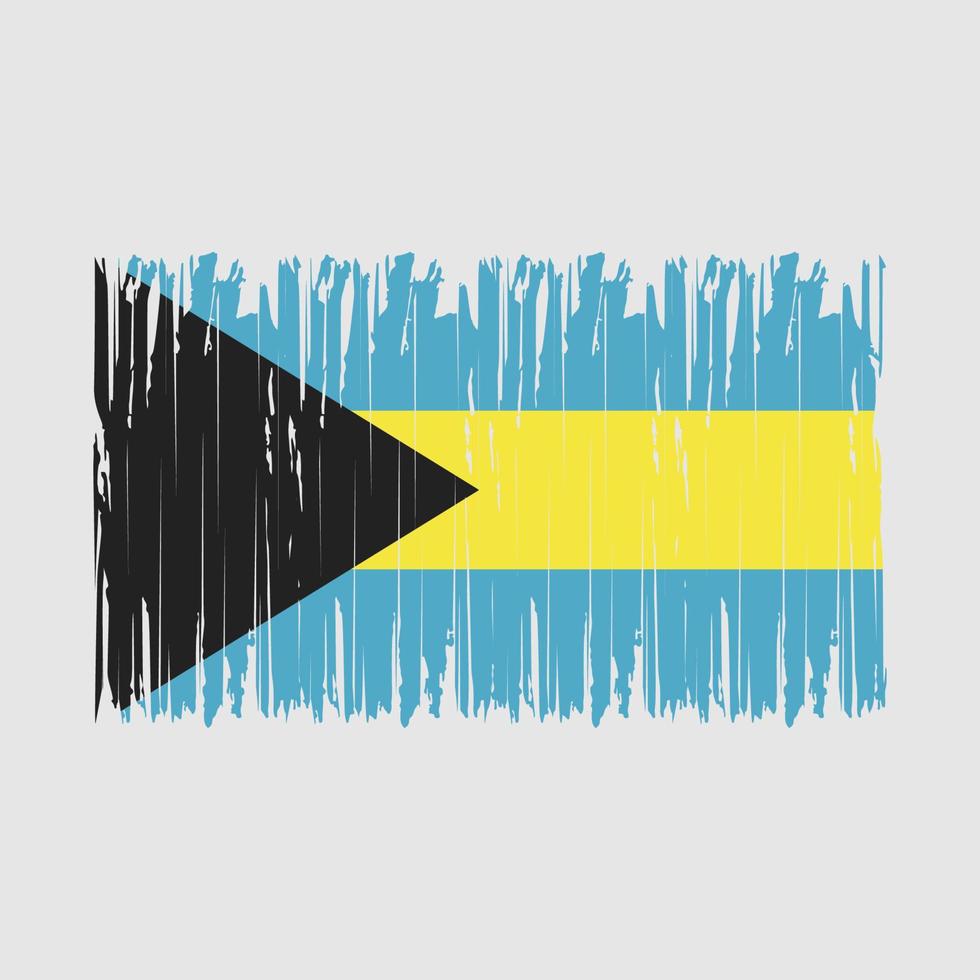 bahamas flagge bürste vektor