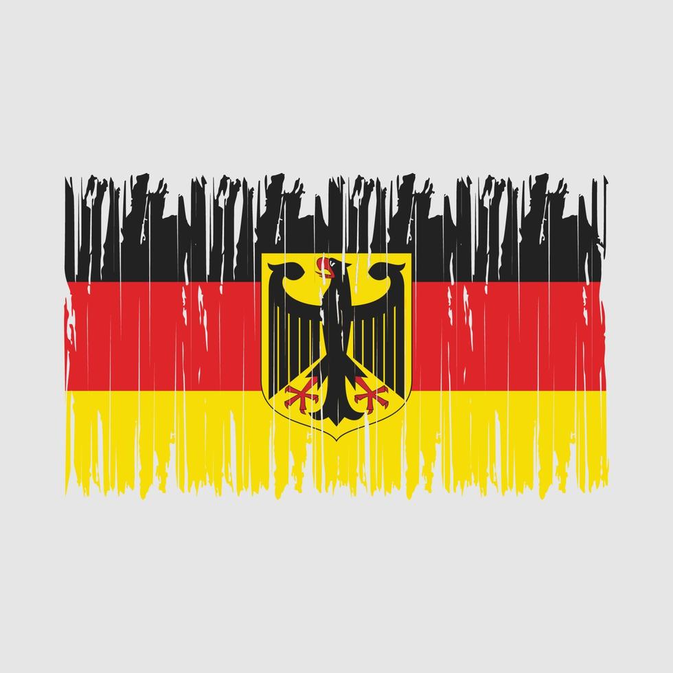 deutschland flagge bürste vektor