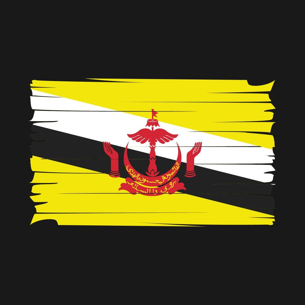 brunei flagga vektor