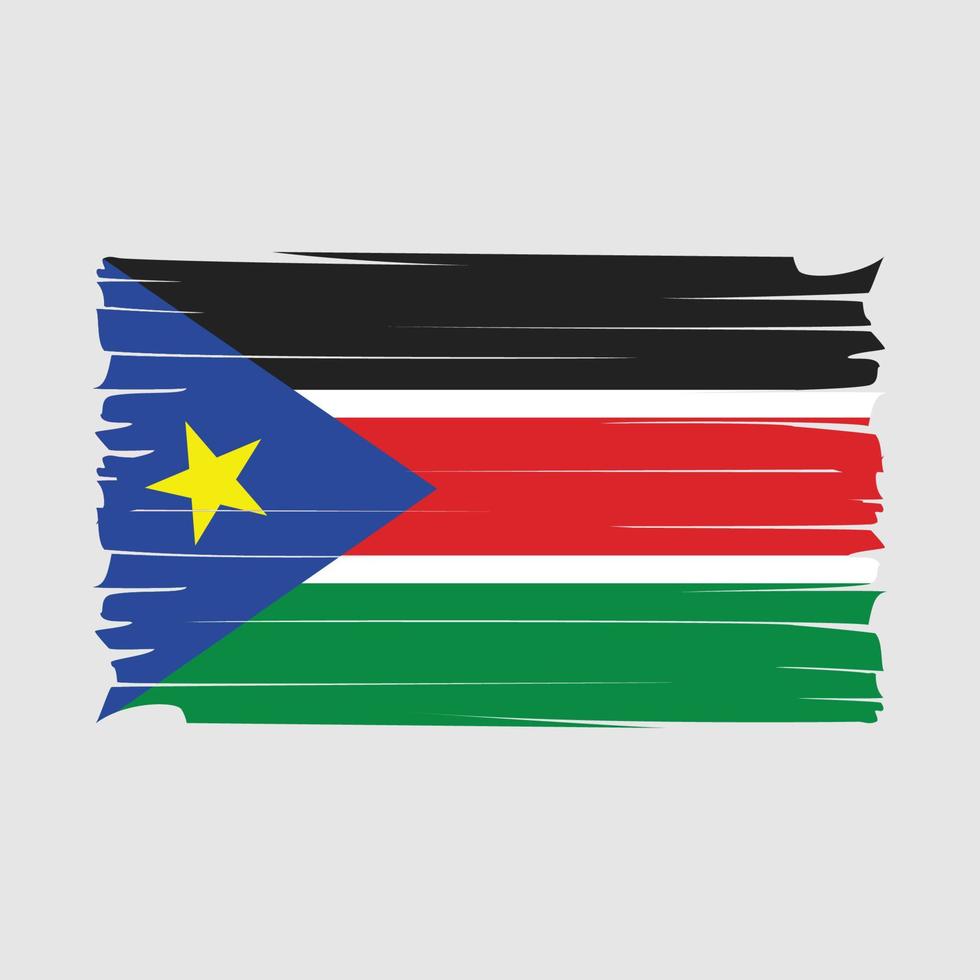 södra sudan flagga vektor