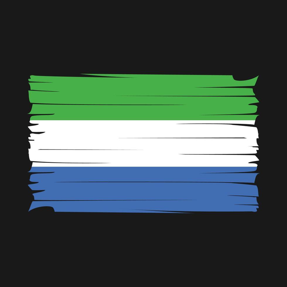 Sierra Leone Flaggenvektor vektor