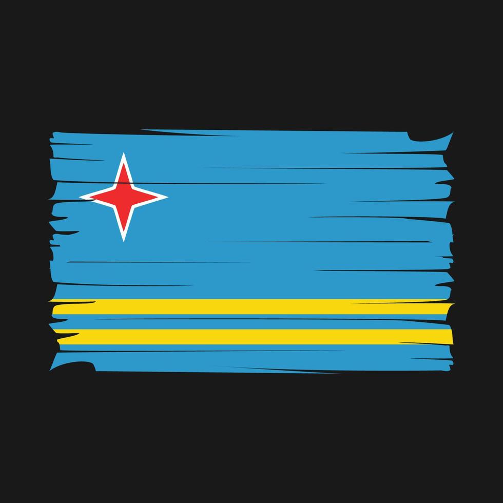 aruba flagge vektor