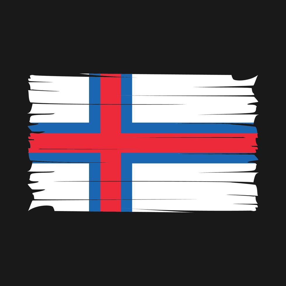 faroe flagga vektor