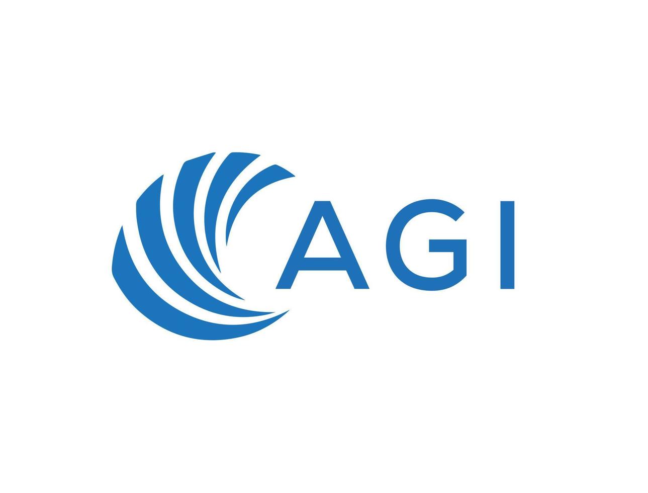 agi abstrakt företag tillväxt logotyp design på vit bakgrund. agi kreativ initialer brev logotyp begrepp. vektor