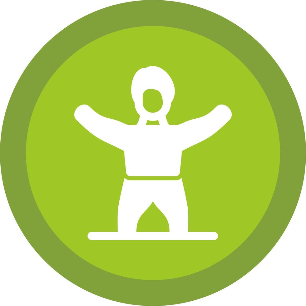 Fitness-Stretch-Vektor-Icon-Design vektor