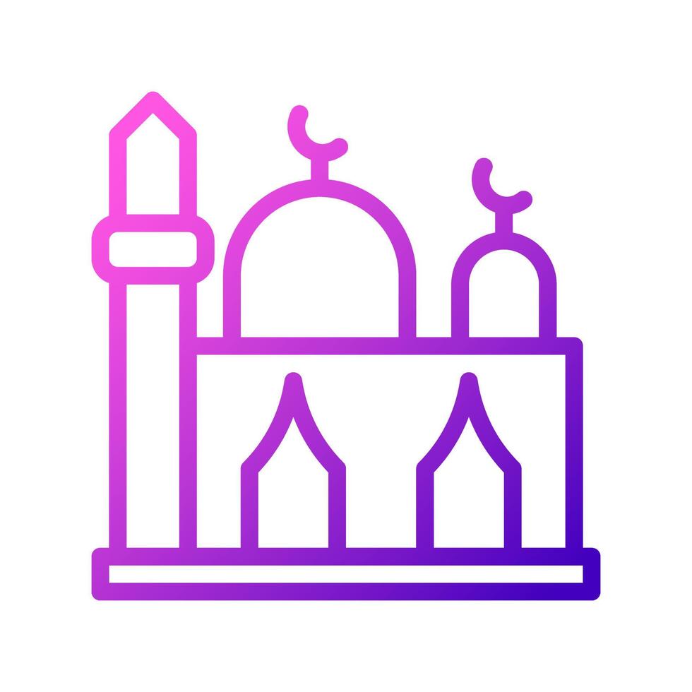 Moschee Symbol lila Rosa Stil Ramadan Illustration Vektor Element und Symbol perfekt.