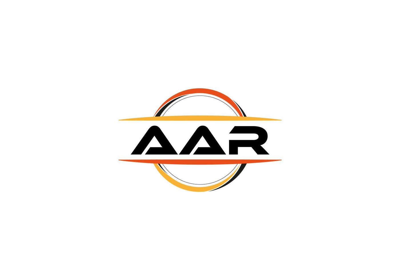 aar brev royalty ellips form logotyp. aar borsta konst logotyp. aar logotyp för en företag, företag, och kommersiell använda sig av. vektor