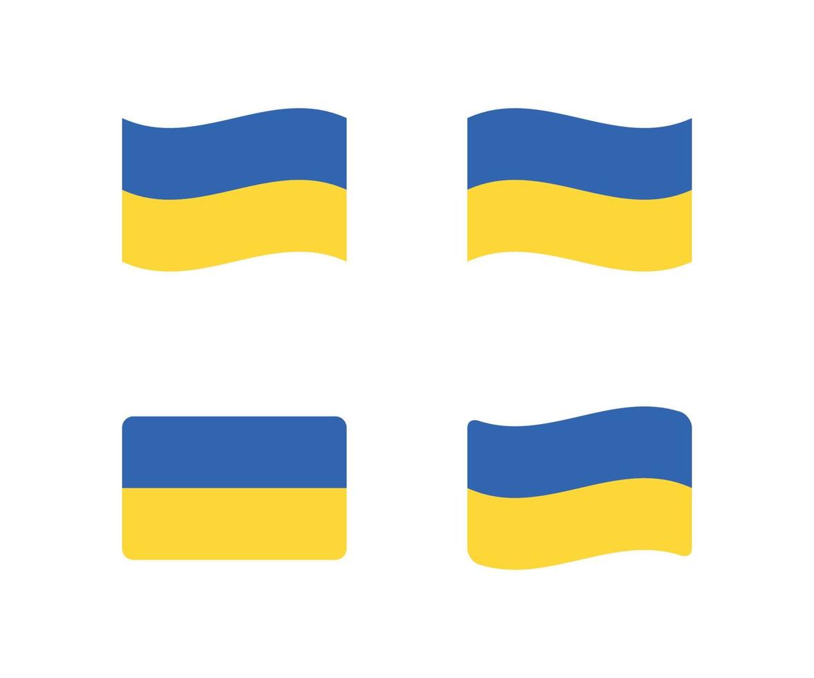 ukraina nationell flagga. nationell oberoende dag av de republik av ukraina. vektor