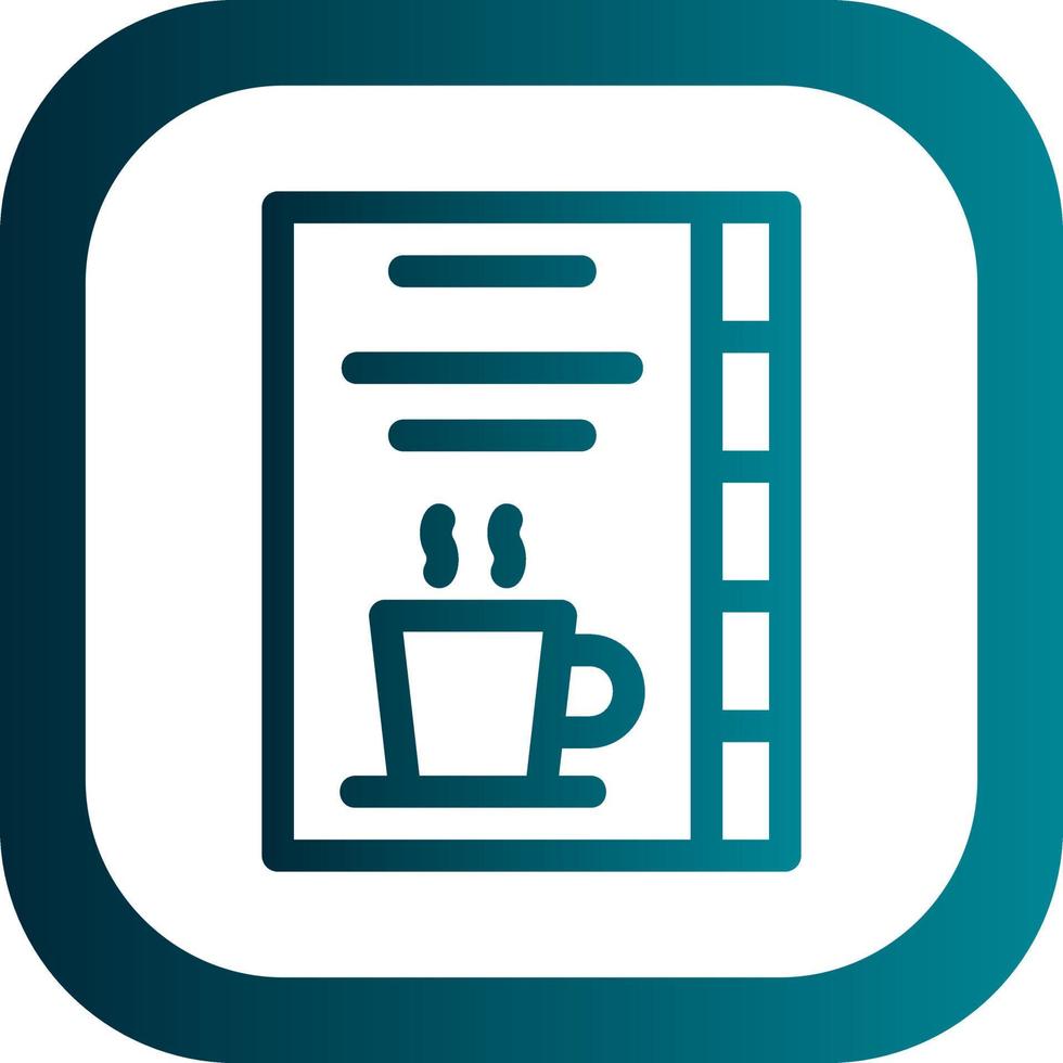 Kaffee-Karten-Vektor-Icon-Design vektor