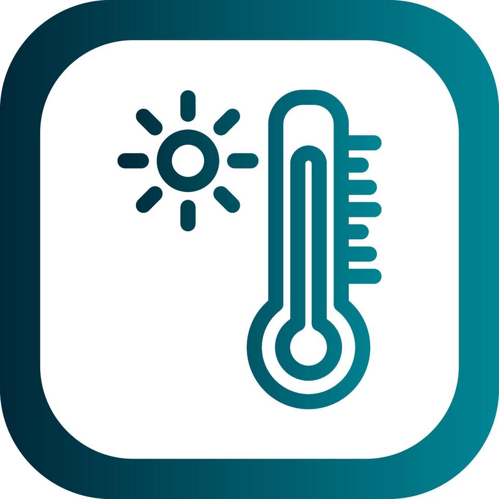 Thermometer-Vektor-Icon-Design vektor