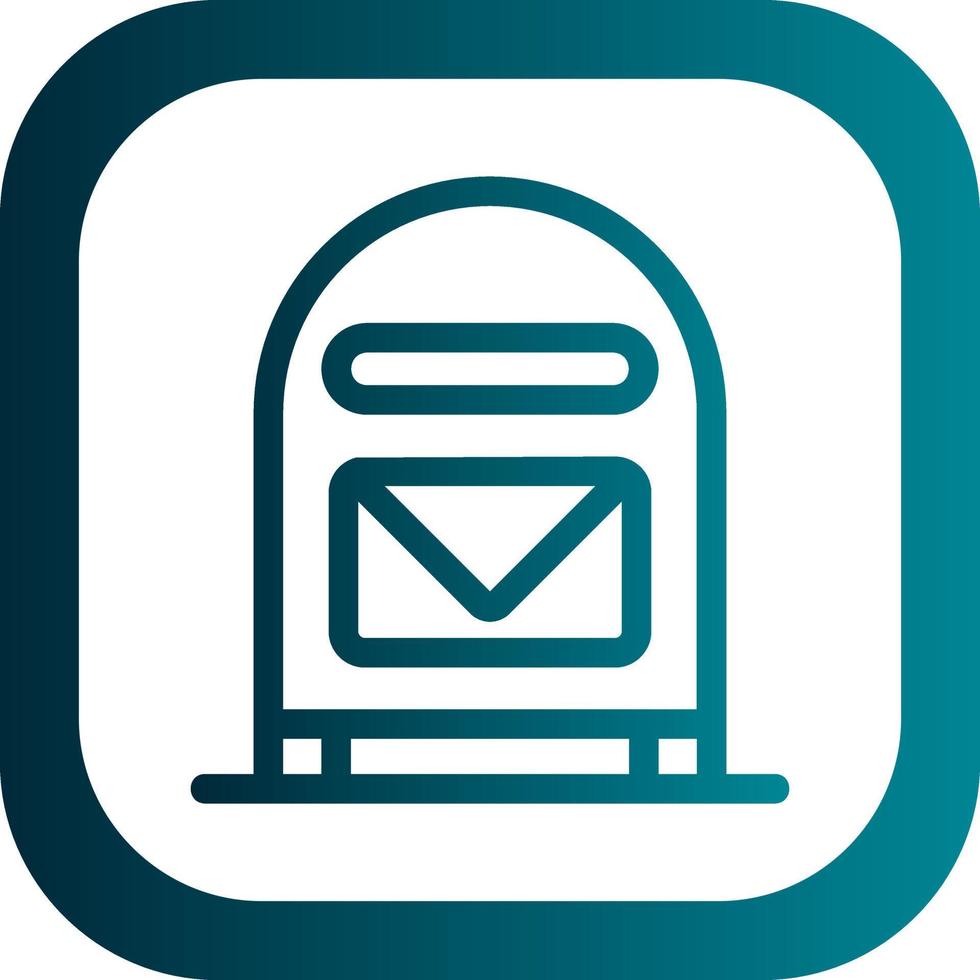 Mailbox-Vektor-Icon-Design vektor