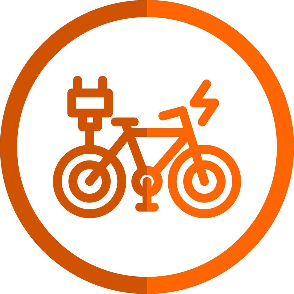 elektrisch Fahrrad Vektor Symbol Design