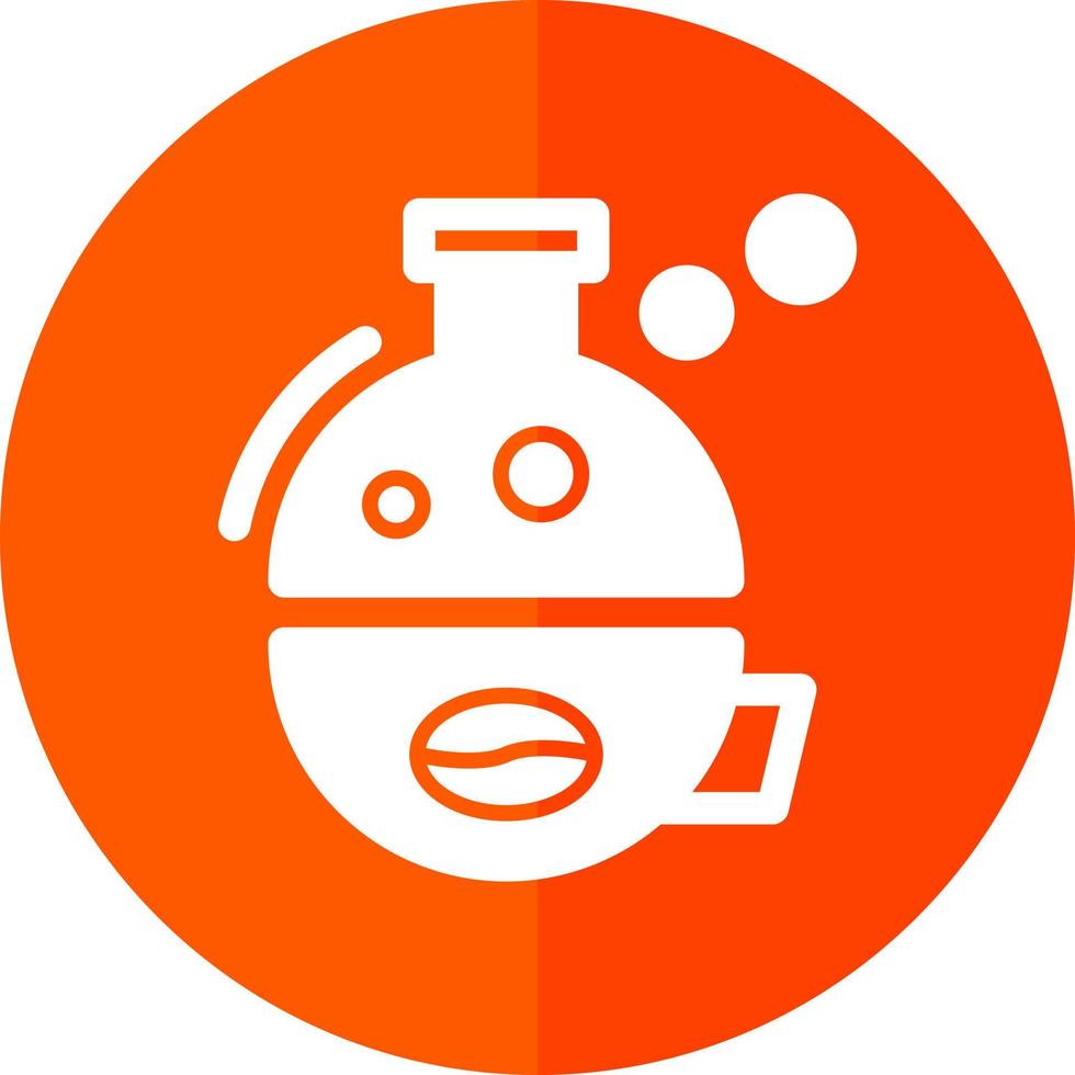 Kaffee-Wissenschaft-Vektor-Icon-Design vektor
