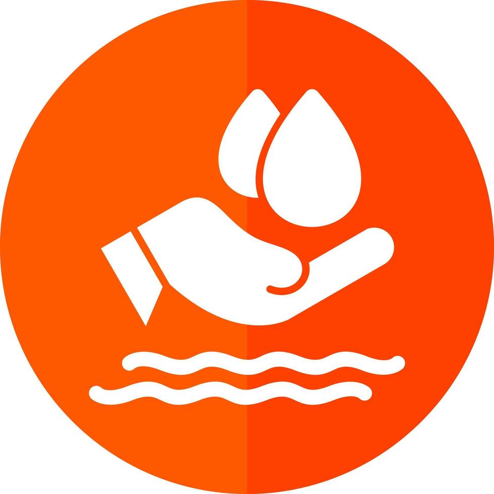 sparen Sie Wasser-Vektor-Icon-Design vektor