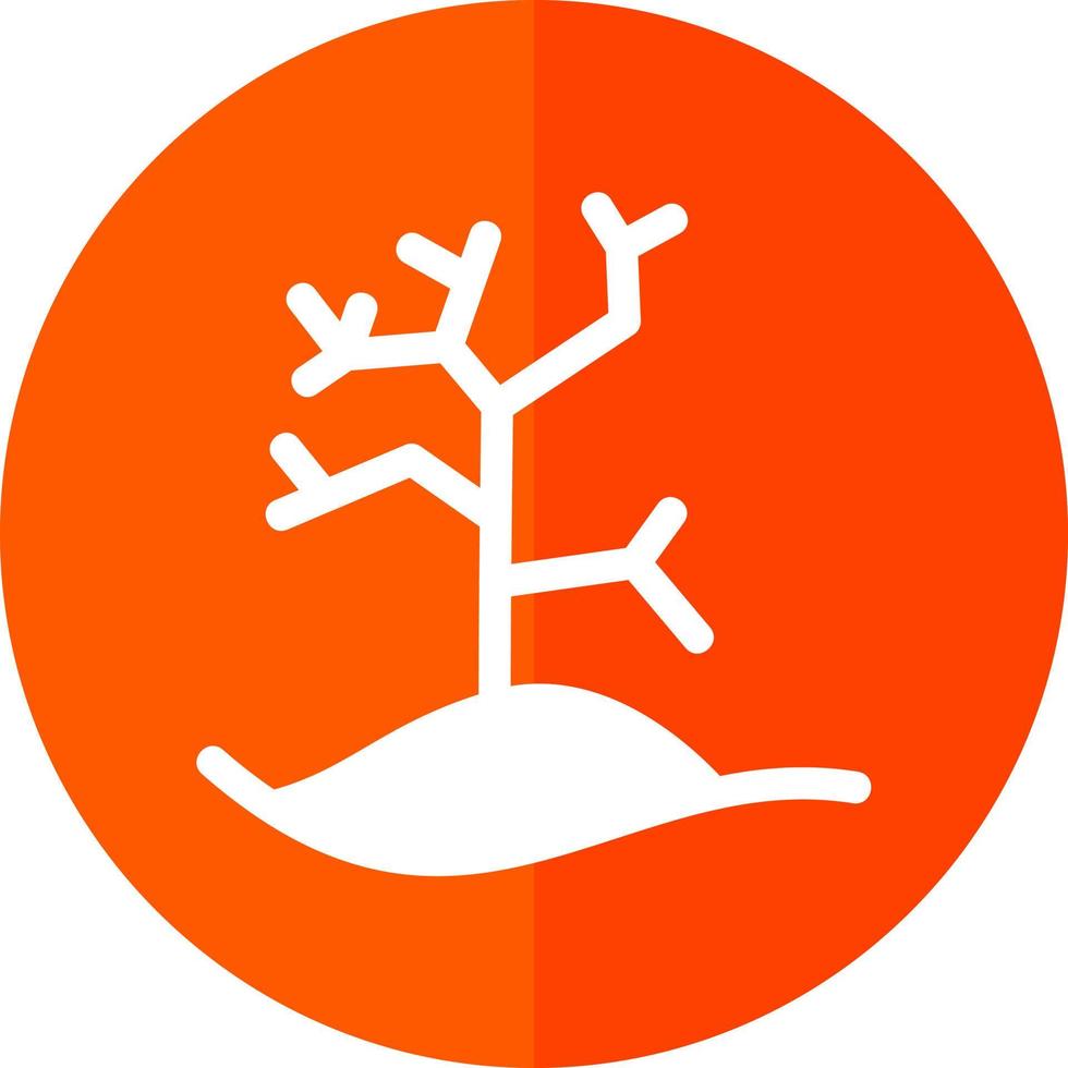 trockenes Baum-Vektor-Icon-Design vektor