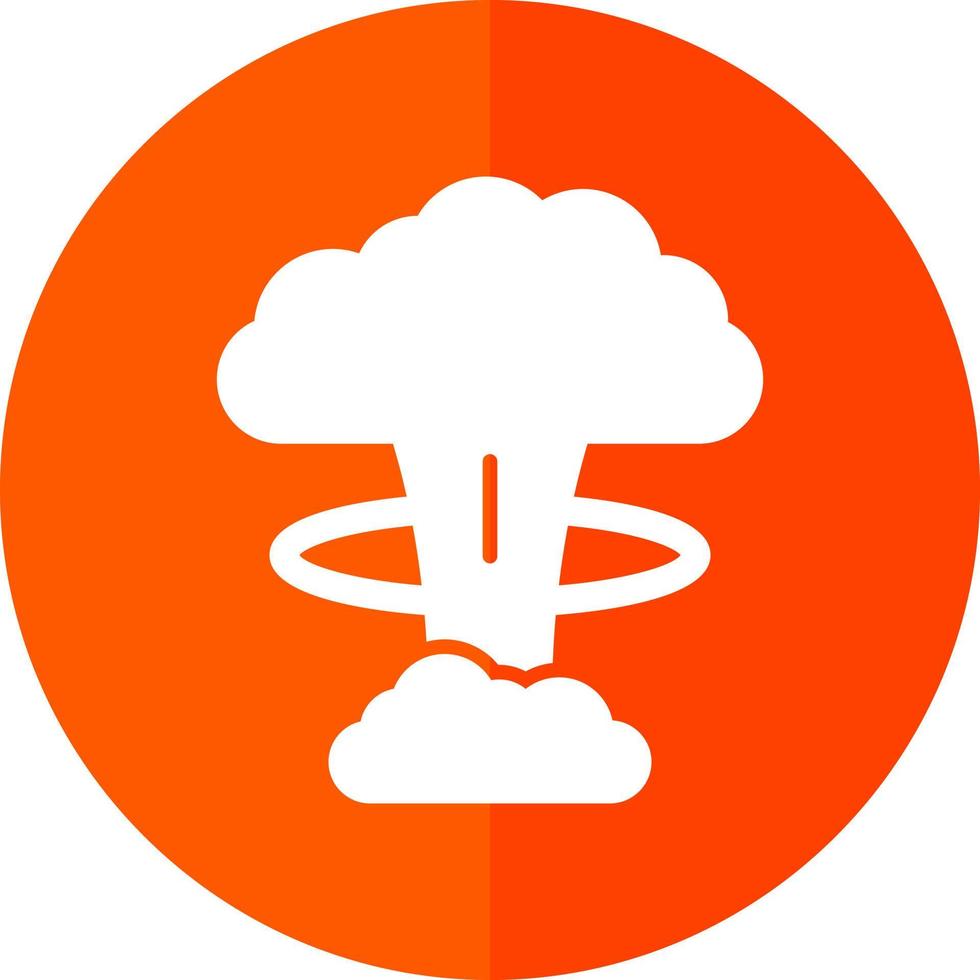 nukleare Explosion Vektor-Icon-Design vektor