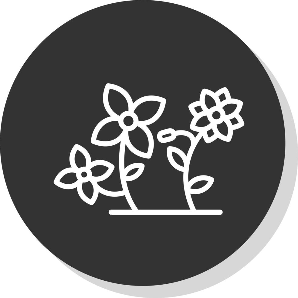 Blumen-Vektor-Icon-Design vektor