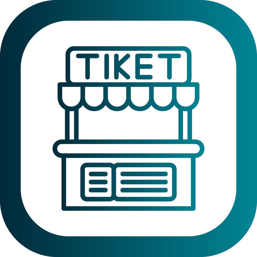 Ticket Office-Vektor-Icon-Design vektor