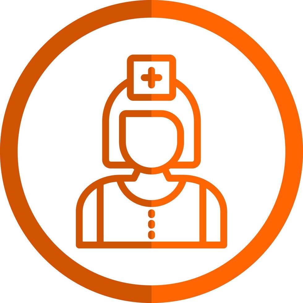 Krankenschwester-Vektor-Icon-Design vektor