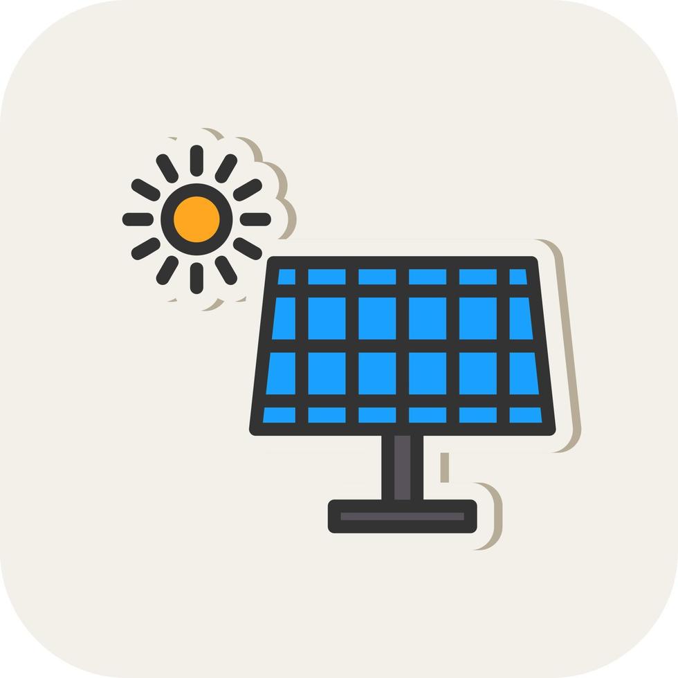 Solarpanel-Vektor-Icon-Design vektor