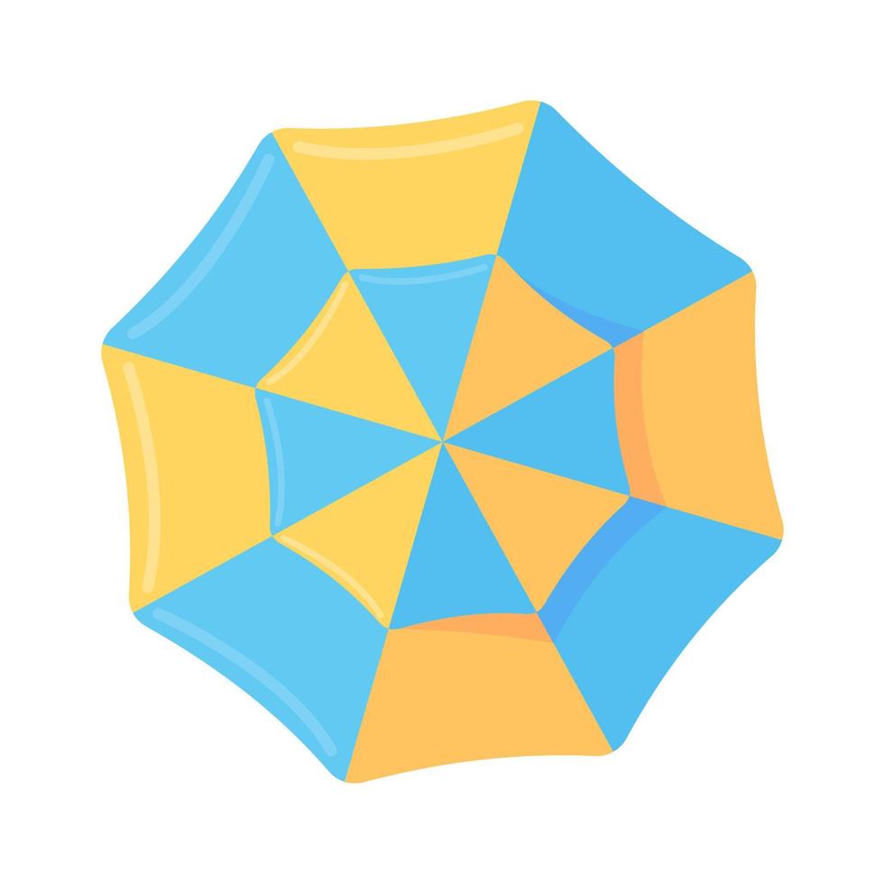 färgrik strand paraplyer för skydd från sommar strand värme. vektor