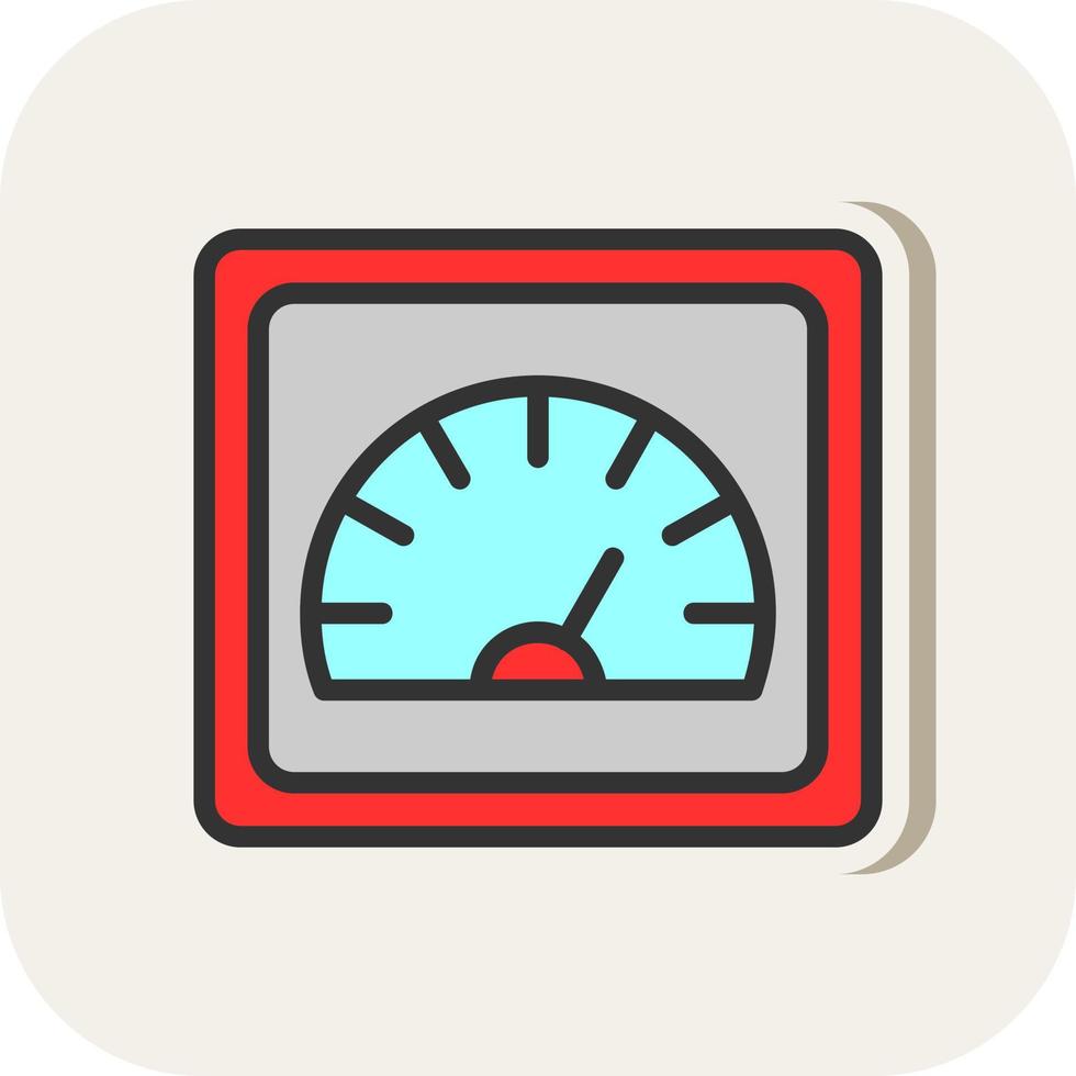 Geschwindigkeit o-Meter-Vektor-Icon-Design vektor