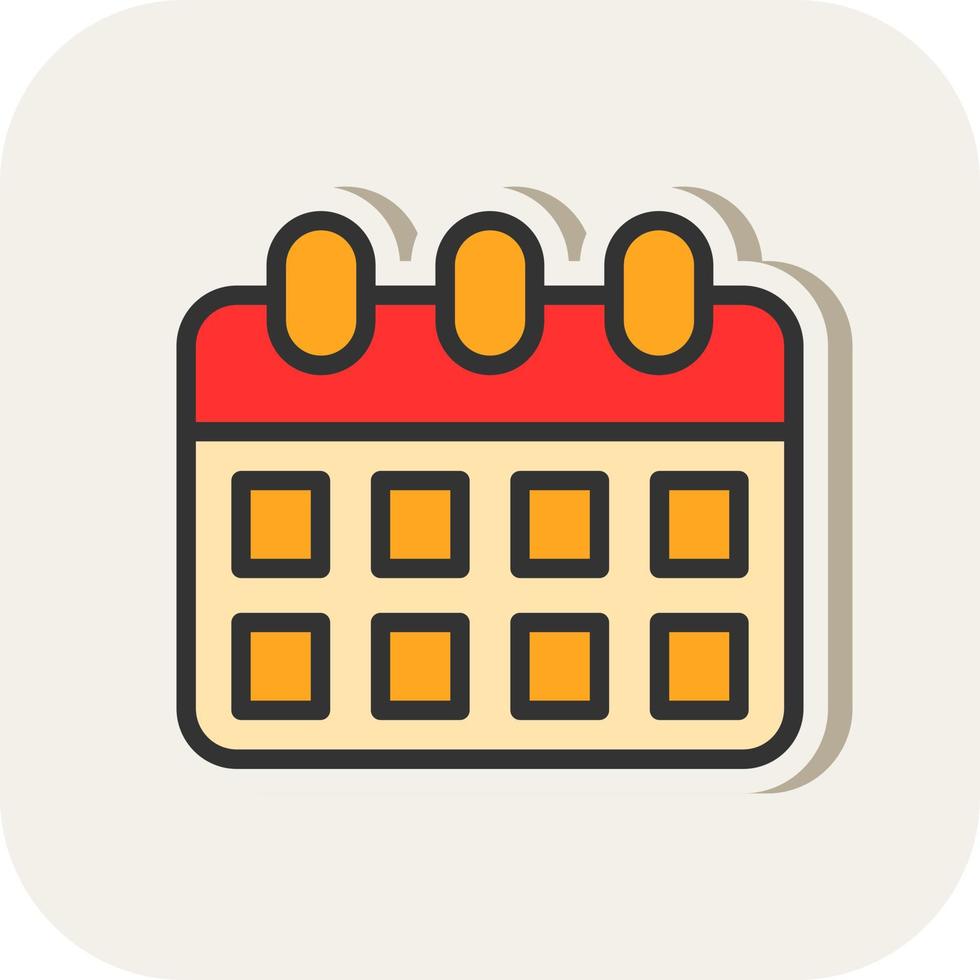 Kalender-Vektor-Icon-Design vektor