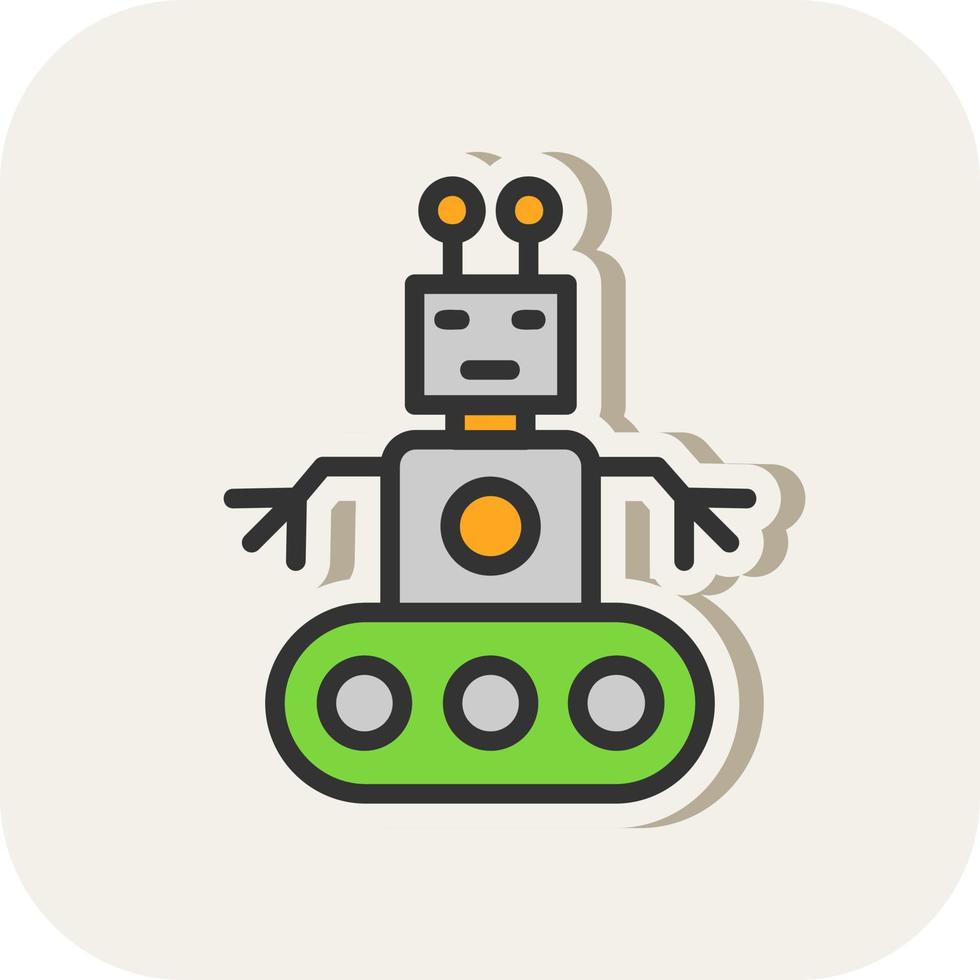 Roboterarm-Vektor-Icon-Design vektor