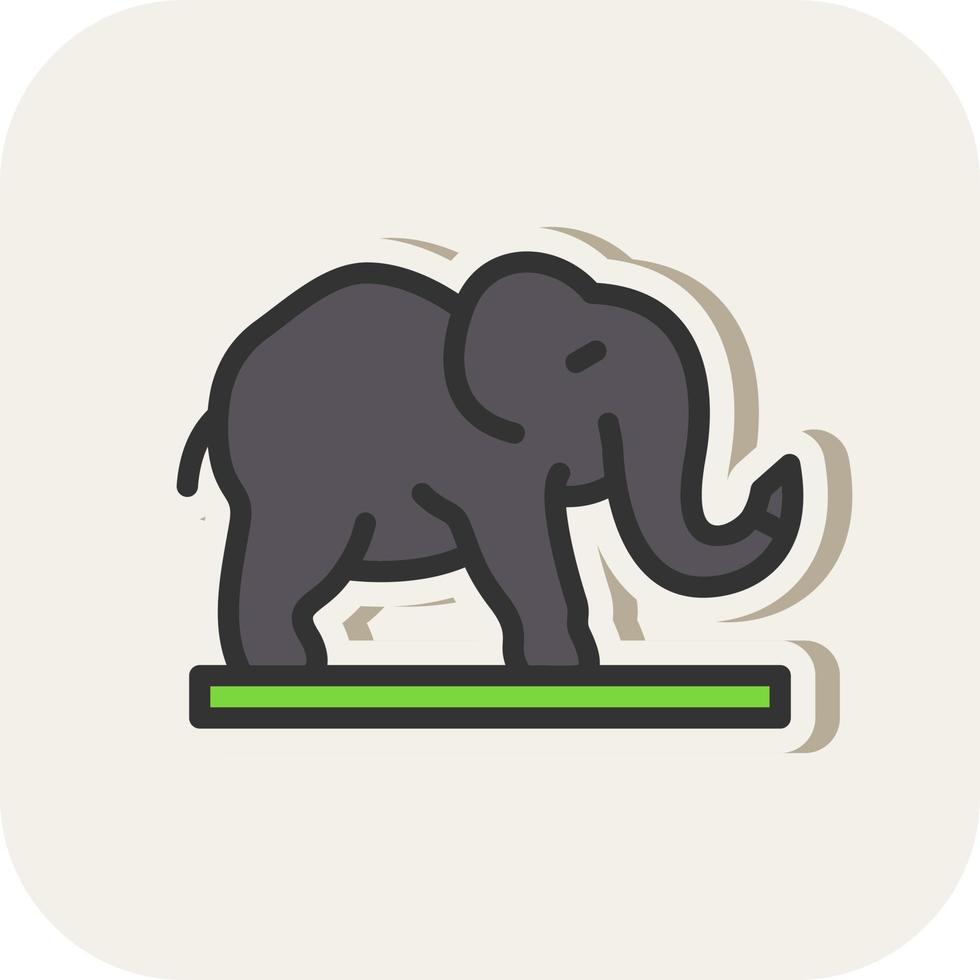 Elefant-Vektor-Icon-Design vektor