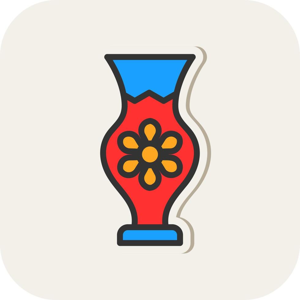 Vase-Vektor-Icon-Design vektor