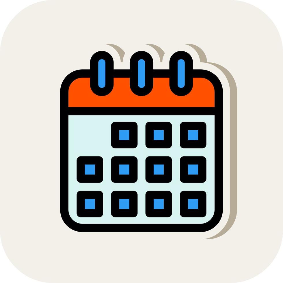 Kalender-Vektor-Icon-Design vektor