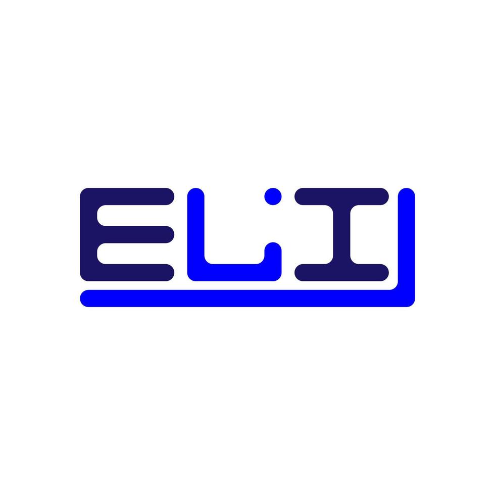 Eli Brief Logo kreativ Design mit Vektor Grafik, Eli einfach und modern Logo.