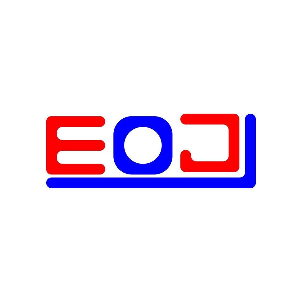 eoj brev logotyp kreativ design med vektor grafisk, eoj enkel och modern logotyp.