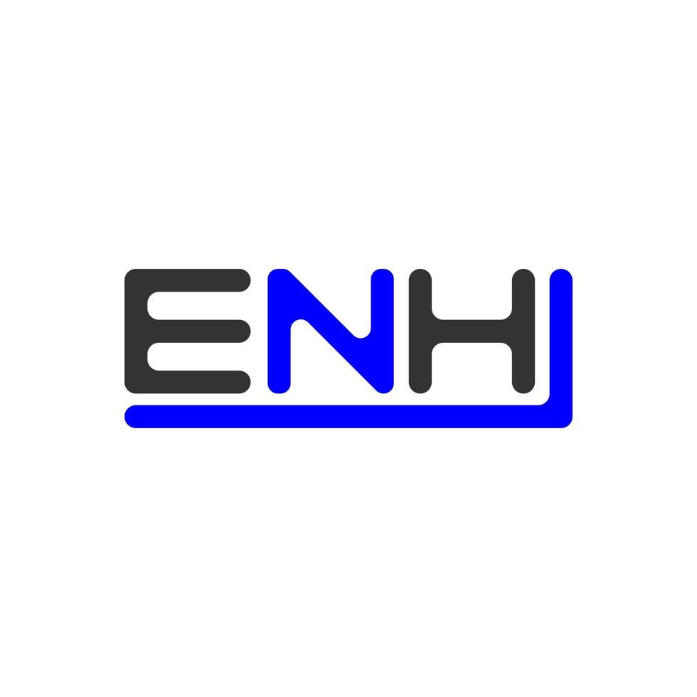 enh brev logotyp kreativ design med vektor grafisk, enh enkel och modern logotyp.