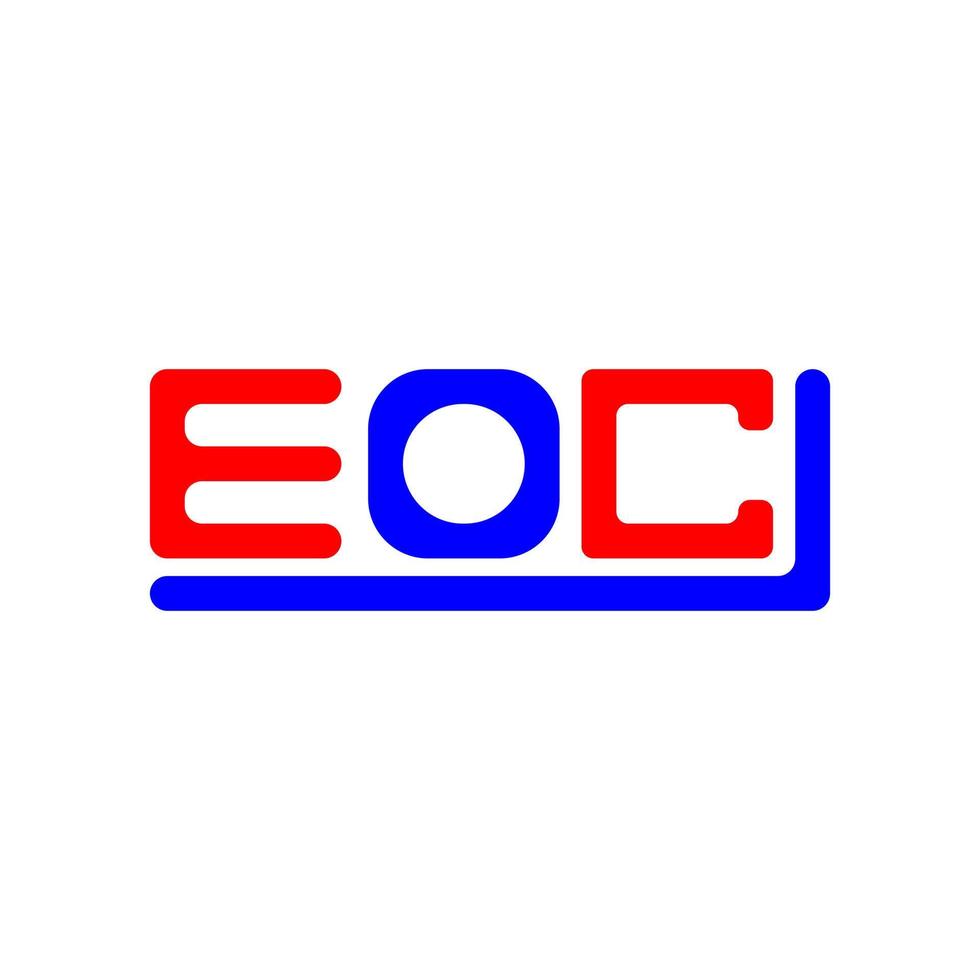 eoc Brief Logo kreativ Design mit Vektor Grafik, eoc einfach und modern Logo.