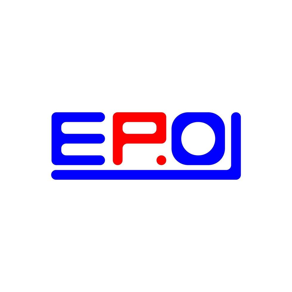 epo brev logotyp kreativ design med vektor grafisk, epo enkel och modern logotyp.