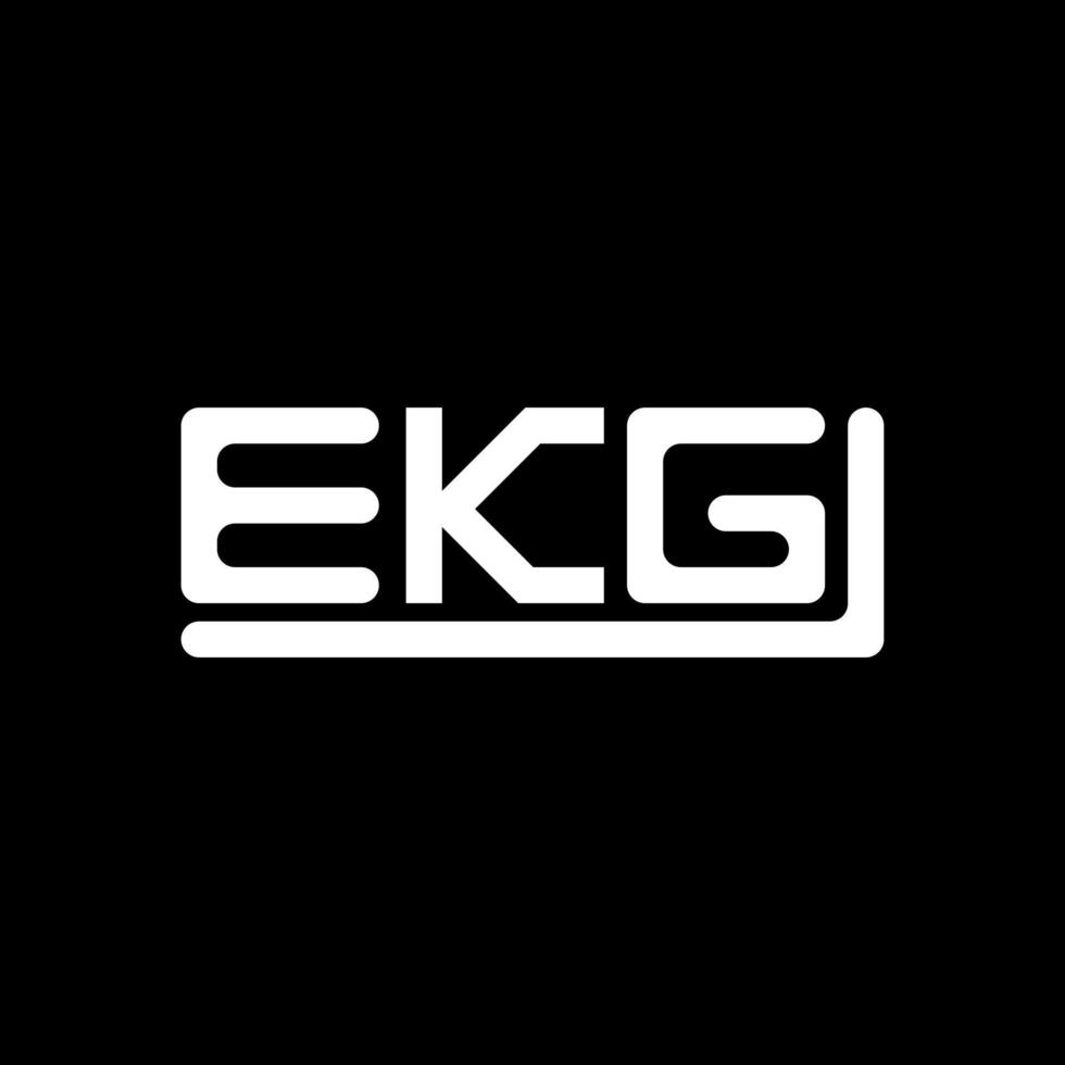 ekg Brief Logo kreativ Design mit Vektor Grafik, ekg einfach und modern Logo.